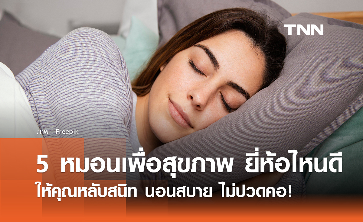 5 หมอนเพื่อสุขภาพ ยี่ห้อไหนดี ปี 2024 ให้คุณหลับสนิท นอนสบาย ไม่ปวดคอ!