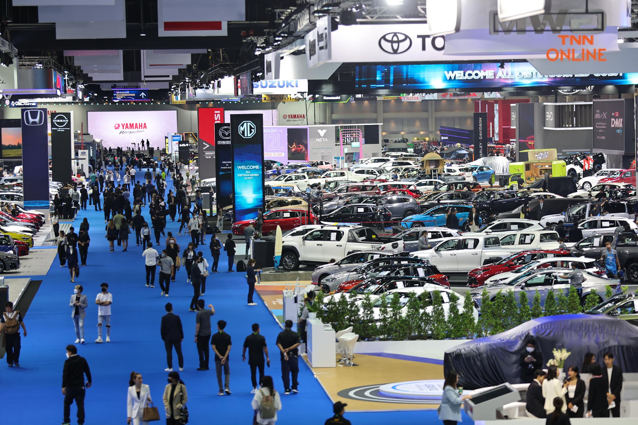 Motor Show 2023 คึกคัก ค่ายดังพาเหรดขนรถยนต์มาโชว์ในงาน