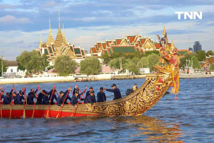 อัญเชิญ “เรือพระที่นั่งนารายณ์ทรงสุบรรณ รัชกาลที่ 9” ลงน้ำเตรียมการจัดขบวนพยุหยาตราทางชลมารค