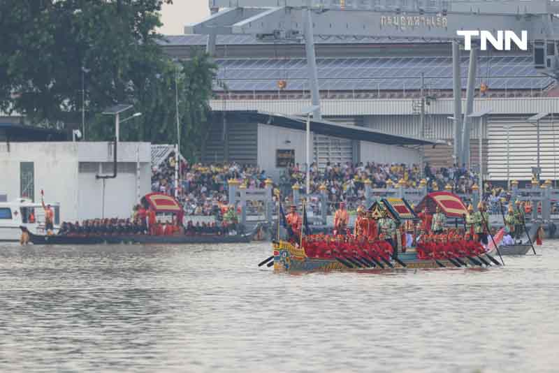 ซ้อมใหญ่เสมือนจริงครั้งแรก ขบวนพยุหยาตราทางชลมารค ในพระราชพิธีเสด็จพระราชดำเนินถวายผ้าพระกฐิน ณ วัดอรุณราชวรารามราชวรวิหาร 