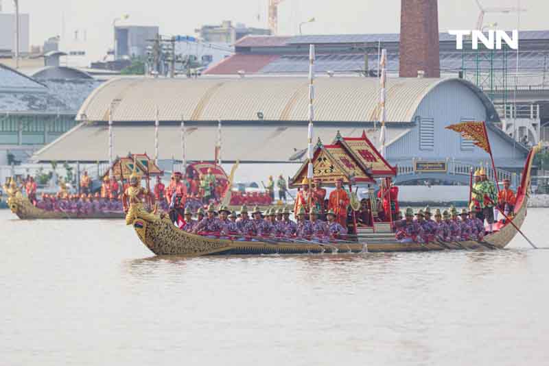 ซ้อมใหญ่เสมือนจริงครั้งแรก ขบวนพยุหยาตราทางชลมารค ในพระราชพิธีเสด็จพระราชดำเนินถวายผ้าพระกฐิน ณ วัดอรุณราชวรารามราชวรวิหาร 