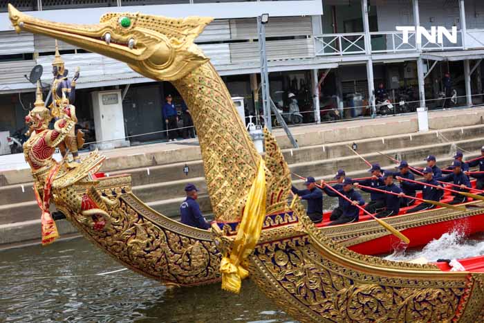 ฝึกซ้อมฝีพายเรือพระราชพิธี เตรียมพร้อมจัดขบวนพยุหยาตราทางชลมารค