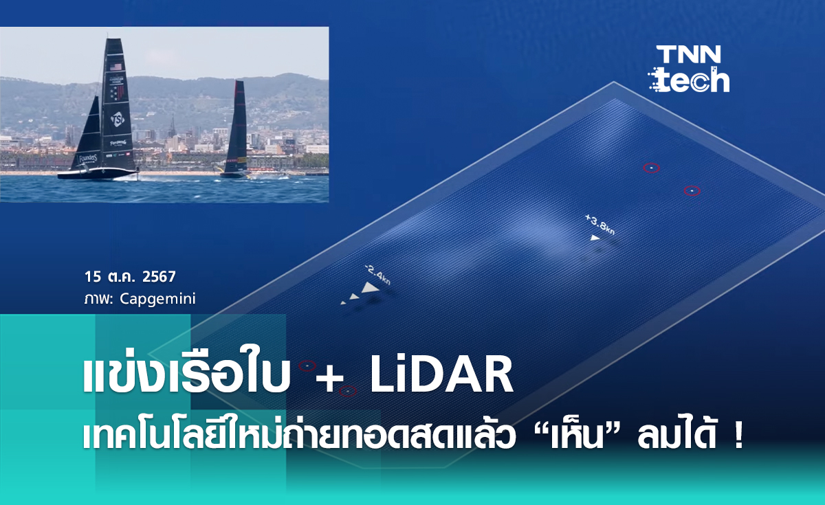 LiDAR เลเซอร์ทำให้ลมมองเห็นได้ ! เพื่ออรรถรสตอนดูแข่งเรือใบ America's Cup ครั้งที่ 37 ที่สเปน