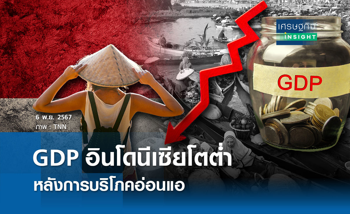 GDP อินโดนีเซียโตต่ำหลังการบริโภคอ่อนแอ