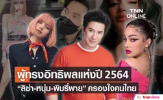 ลิซ่า-หนุ่ม-พิมรี่พาย ผู้ทรงอิทธิพลของไทยแห่งปี 2564