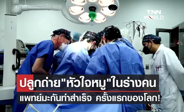 ครั้งแรกของโลก! แพทย์มะกันผ่าตัดปลูกถ่าย หัวใจหมู ในมนุษย์สำเร็จ