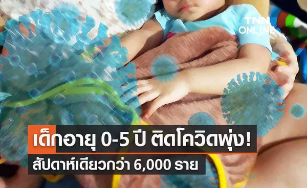 สธ.พบสัปดาห์เดียว เด็กอายุ 0-5 ปี ติดเชื้อโควิดแล้วกว่า 6,000 ราย