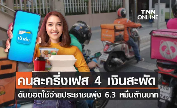 คนละครึ่งเฟส 4 ดันยอดใช้จ่ายสะพัด 6.3 หมื่นล้านบาท 