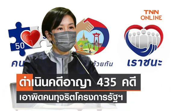 เอาผิดคนทุจริต “เราเที่ยวด้วยกัน คนละครึ่ง เราชนะ” ดำเนินคดีอาญา 435 คดี