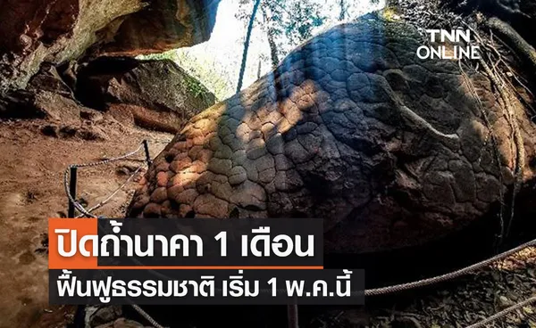 กรมอุทยานฯ ปิดถ้ำนาคา 1 เดือน ฟื้นฟูธรรมชาติ เริ่ม 1 พ.ค.นี้