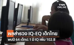 ผลสำรวจพบ ปี 64 เด็กป.1 มี ไอคิว เพิ่ม 102.8 ส่วน อีคิว เกณฑ์ปกติ