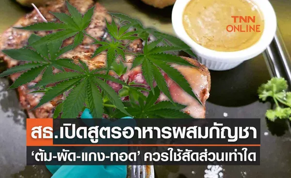 สธ.เปิดสูตรใช้ ‘กัญชาทำอาหาร’ ต้ม-ผัด-แกง-ทอด ใช้ปริมาณเท่าไร? 