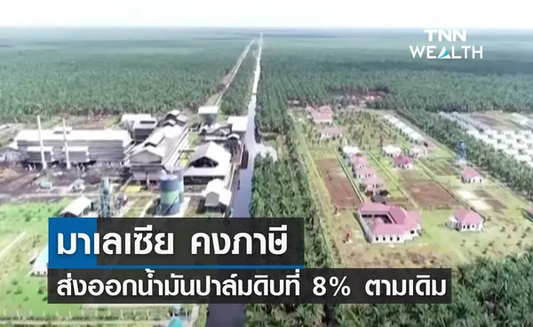 มาเลเซีย คงภาษีส่งออกน้ำมันปาล์มดิบไว้ที่ 8% ตามเดิม