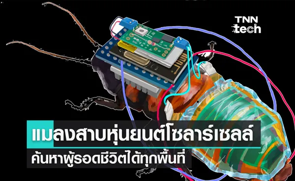 แมลงสาบหุ่นยนต์โซลาร์เซลล์ ชาร์จไฟฟ้าจากแสงอาทิตย์ ค้นหาผู้รอดชีวิตได้ทุกพื้นที่