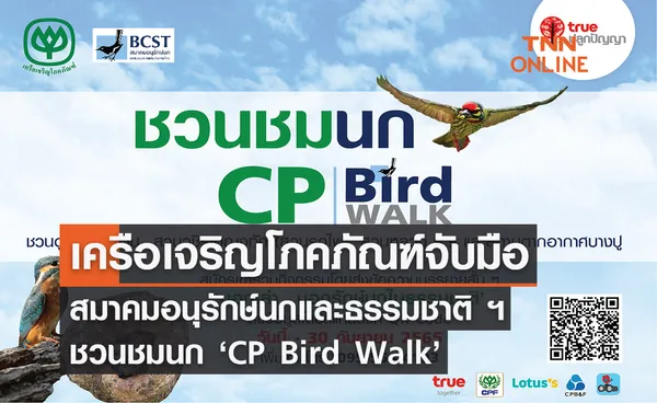 เครือ CP จับมือสมาคมอนุรักษ์นกและธรรมชาติ ฯ ชวนชมนก ‘CP Bird Walk’ ตลอดเดือนต.ค - ธ.ค 65