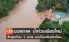 ประมวลภาพ น้ำท่วมเชียงใหม่ ลึกสุดเกือบ 5 เมตร แนวโน้มเพิ่มต่อเนื่อง 