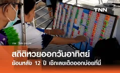 สถิติหวยออกวันอาทิตย์ ย้อนหลัง 12 ปี งวดนี้เลขเด็ดออกอะไร?