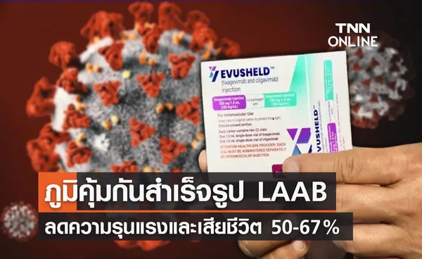 LAAB รักษาโควิดได้ผลดี ลดความรุนแรง-เสียชีวิต 50-67%