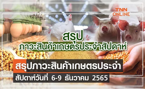 สรุปภาวะสินค้าเกษตรประจำสัปดาห์ วันที่ 6-9 ธันวาคม 2565