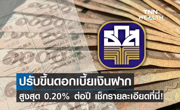 ธ.ก.ส. ขึ้นดอกเบี้ยเงินฝาก สูงสุด 0.20% ต่อปี แต่ยังตรึงดอกเบี้ยเงินกู้!