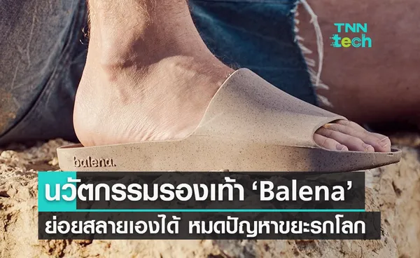 Balena รองเท้าแตะที่ย่อยสลายได้ เพื่อแฟชั่นที่ยั่งยืน