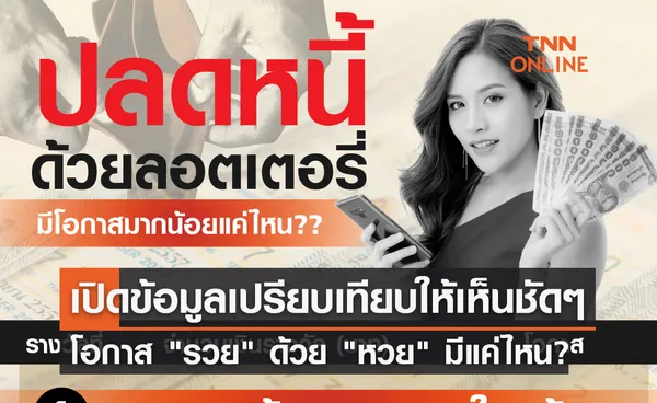 เปิดข้อมูลเปรียบเทียบให้เห็นชัดๆ โอกาส รวย ด้วย หวย มีมากแค่ไหน?