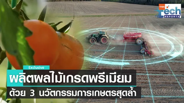 รวมเทคโนโลยีทำการเกษตรยุคใหม่ เพิ่มคุณผลผลิตสู่ระดับพรีเมียม  | TNN Tech Reports