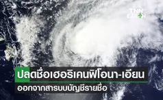 ปลดชื่อเฮอริเคน 'ฟิโอนา-เอียน' ออกจากฐานข้อมูล เปลี่ยนใหม่ใช้ชื่อนี้?