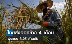 ไทยส่งออกข้าว 4 เดือนพุ่ง 3.05 ล้านตัน