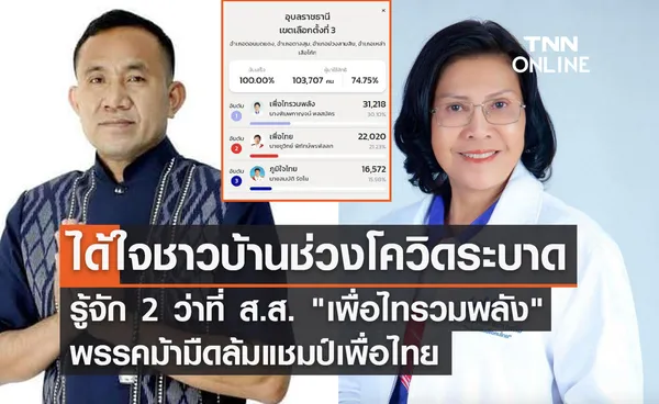 เลือกตั้ง 2566 รู้จัก 2 ว่าที่ส.ส. เพื่อไทรวมพลัง ได้ใจชาวบ้านช่วงโควิด 