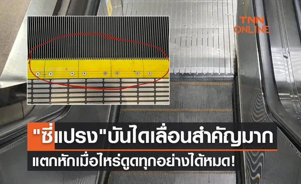 ซี่แปรง บันไดเลื่อนสำคัญมาก! แตกหักเมื่อไหร่ดูดทุกอย่างได้หมด