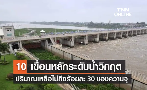 10 เขื่อนหลักทั่วประเทศระดับน้ำวิกฤต เหลือไม่ถึง 30% 