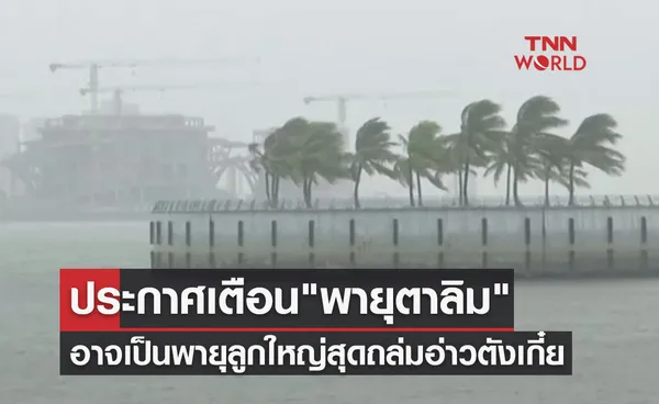 พายุตาลิม ประกาศเตือนอาจเป็นพายุลูกใหญ่ที่สุดพัดถล่มอ่าวตังเกี๋ย