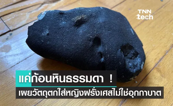 แค่ก้อนหินธรรมดา ! เผยวัตถุตกใส่หญิงฝรั่งเศส “ไม่ใช่อุกกาบาต”