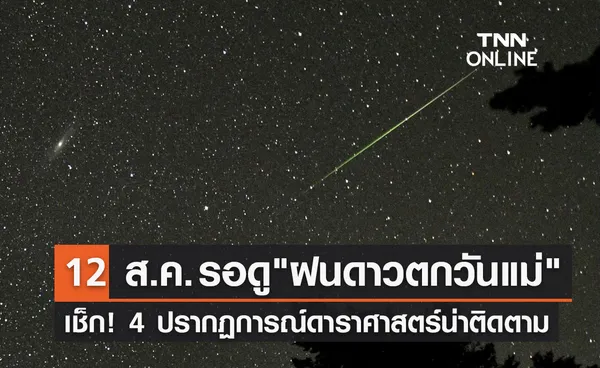 วันแม่แห่งชาติ 2566 รอชม ฝนดาวตกเพอร์เซอิดส์ ตกสูงสุด 100 ดวง/ชั่วโมง