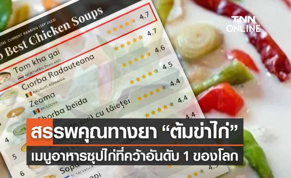  เปิดสรรพคุณทางยา “ต้มข่าไก่” เมนูแสนอร่อย จนคว้าอันดับ 1 โลก