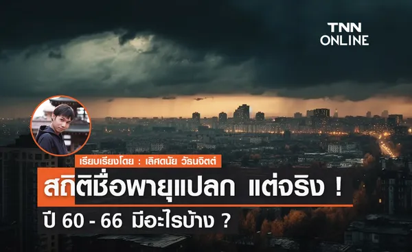 สถิติชื่อพายุแปลก แต่มีจริง! ตั้งแต่ปี 60-66 มีอะไรบ้าง? 