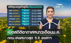 เปิดสถิติอากาศหนาวเดือนมกราคมทั่วไทย