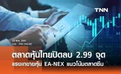 หุ้นไทยวันนี้ 23 พฤษภาคม 2567  ปิดลบ 2.99 จุด เจอแรงเทขายหุ้น EA-NEX