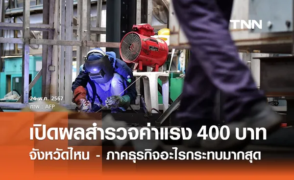 ปรับขึ้นค่าแรงขั้นต่ำ 400 บาท กระทบธุรกิจอะไร - จังหวัดไหนมากสุด