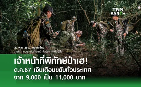 เจ้าหน้าที่พิทักษ์ป่าเฮ! ต.ค.67 เงินเดือนขยับทั่วประเทศ จาก 9,000 เป็น 11,000 บาท