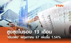 เงินเฟ้อ พฤษภาคม 2567 เพิ่มขึ้น 1.54% สูงสุดในรอบ 13 เดือน 