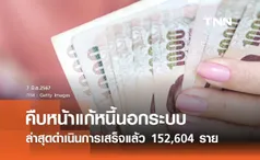 แก้หนี้นอกระบบ! ดำเนินการเสร็จแล้ว 152,604 ราย มูลหนี้ลดลงกว่า 1,200 ล้าน