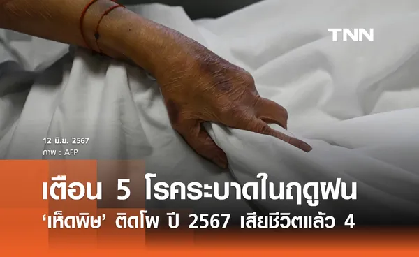 เตือน 5 โรคฤดูฝน สธ.ย้ำต้องระวัง ‘เห็ดพิษ’ ติดโผเสียชีวิตแล้ว 4 ราย 