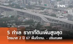 เปิด 5 ทำเล ราคาที่ดินเพิ่มขึ้นสูงสุด ไตรมาส 2 ปี 67 พื้นที่กรุงเทพฯ - ปริมณฑล 