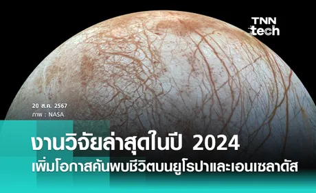 งานวิจัยล่าสุดปี 2024 เพิ่มโอกาสการค้นพบสิ่งมีชีวิตบนดวงจันทร์ยูโรปาและเอนเซลาดัส