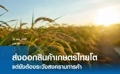 ส่งออกสินค้าเกษตรไทยโต แต่ยังต้องระวังสงครามการค้า 