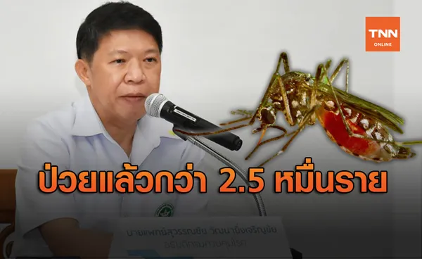 เตือน! รับมือ ไข้เลือดออก ล่าสุดป่วยแล้วกว่า 2.5 หมื่นราย