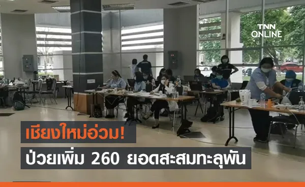 โควิดเชียงใหม่ ป่วยเพิ่ม 260 ราย ยอดสะสมทะลุพัน!