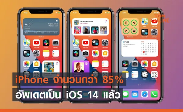 ข้อมูลใหม่เผย iPhone จำนวนกว่า 85% อัพเดตเป็น iOS 14 แล้ว